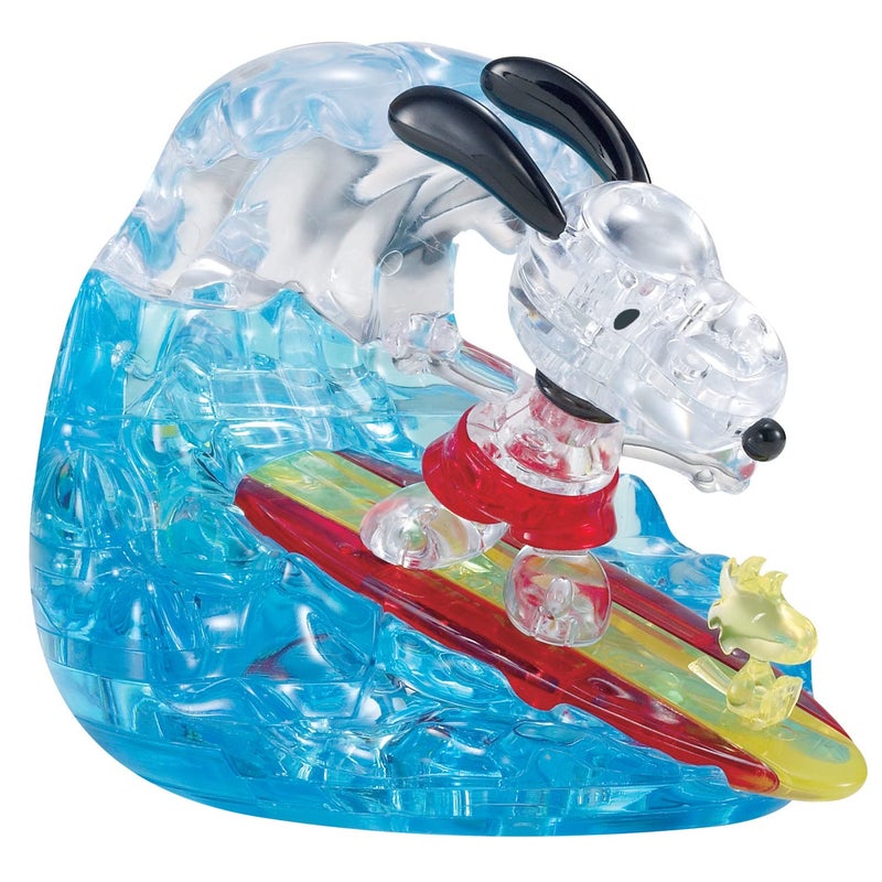 BePuzzled, Peanuts Snoopy Surf Original 3D Crystal Puzzle, Based on Characters from the Beloved Peanuts Comic Strip, Puzzlers Ages 12 and Up - Image 2